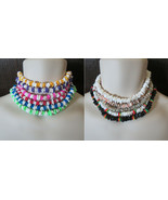 Men&#39;s Puka Shell Necklace 18&quot; U-Pick Color Natural Neon BeadPuca Surfer ... - $209.24 MXN
