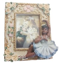 Little Ballerina Picture Frame Dancer Recital 3.25&quot;x2.25&quot; Opening    5.25&quot;x4.25&quot; - £11.08 GBP