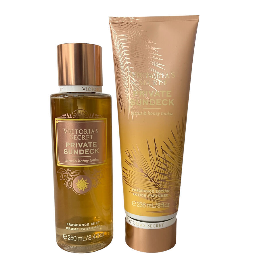 Victorias Secret Private Sundeck Mist & Lotion Set