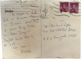 Baby Dwight Eisenhower Neiman Marcus Fort Worth xtra large vintage postcard 1956 - £9.48 GBP