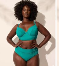 Lane Bryant Swim By Cacique High Waist Bikini Set Balconette Top 40DDD B... - €50,62 EUR