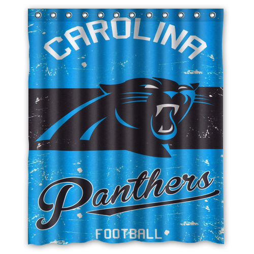 New!!! Carolina Panthers Custom Waterproof Polyester Shower Curtain 4 Size Item image 3