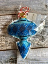 Felt Decorated Christmas Tree Ornament Blue - Wondershop - $344.09 MXN