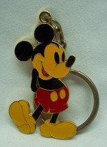 Vintage 1980&#39;s Walt Disney Mickey Mouse Disneyland 2&quot; Metal Keychain - £19.77 GBP