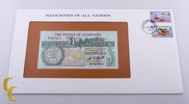 1986 Il Dichiara Of Guernsey Uno Pound Banconote Di Tutti Nazioni Fior d... - $25.99