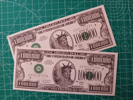 2X Novelty Bill for your Vision Board - Million Dollar Bills - $6.85 CAD