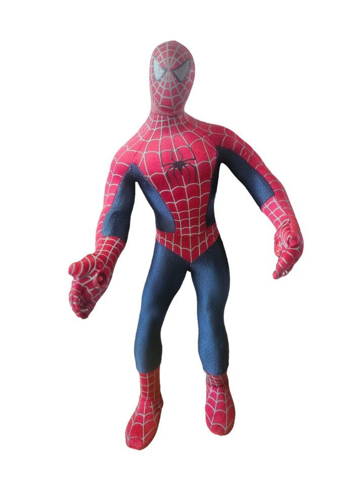 VINTAGE Marvel Spider-Man Movie  Window SUCKER 14" Plush figure 2002 ToyBiz - $18.61