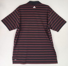 Adidas Climalite Shirt Mens Medium Red Black Striped Dadcore Classic Gol... - £19.03 GBP