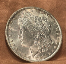 1904 O Morgan Dollar MC BU Choice Uncirculated Mint State 90% Silver $1 US Coin - £81.84 GBP