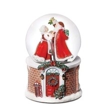 Roman Musical Santa &amp; Mrs Claus Dome Brand New In Box #136497 Dillard&#39;s 2022 - £39.58 GBP