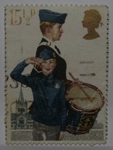 Vintage Stamps British Great Britain Uk England Gb 15 1/2 P Pence Stamp X1 B2 - £1.38 GBP