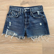 GRLFRND Helena Shorts Talk About You Destroyed Denim Shorts sz 24 - $59.99