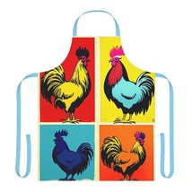 Rooster Pop Art Apron Funky Farmhouse Chef - £27.97 GBP