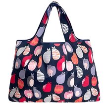 allydrew Large Foldable Tote Nylon Reusable Grocery Bags, Stylish Kitties - £12.75 GBP