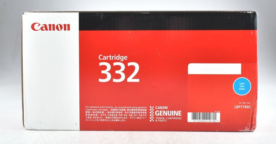 *Genuine OEM Canon 332 CYAN Toner Cartridge For LBP7780C - $81.62