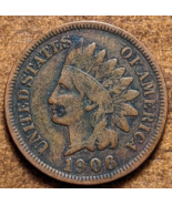 1906 Indian Head Cent Penny Fine - £4.03 GBP