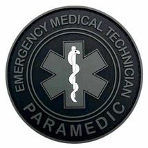 EMT Paramedic Emergency Medical Technician Patch [PVC Rubber - 3.0 inch -&quot;Hook&quot;  - £7.98 GBP