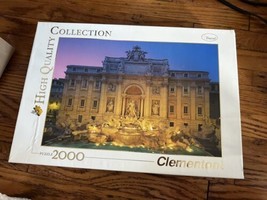 Clementoni Trevi Fountain Rome High Quality Collection Puzzle 2000 - $24.24