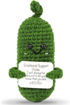 Mini Funny Positive Potato 3 inch Knitted Wool Doll with Positive Card f... - £11.15 GBP