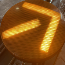 12" General Electric Yellow Arrow LED Traffic Light Signal Lens 120V Mod... - $45.53