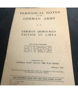 Periodical Appunti Sul Tedesco Esercito. N.37 Blindato Tactics IN Libia ... - $675.84 MXN