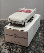 8732 AMT/Ertl 1953 Corvette, Polo White 1/25 Scale Plastic Promo Model Car - $613.09 MXN