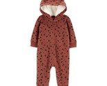 Carter&#39;s Child of Mine Baby Girl Hooded Jumpsuit, One-Piece, Size 6-9 Mo... - £15.91 GBP
