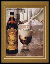 1990 Kahlua &amp; Cream Framed 11x14 ORIGINAL Vintage Advertisement  - £27.65 GBP