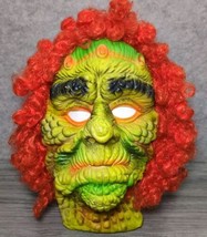 Vintage Fun World Green Monster Halloween Mask #9204 Zombie Witch EUC - $31.46