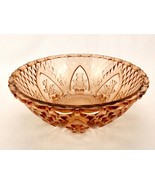 Kig Glass 10&quot; Serving Bowl, Transparent Chestnut, Vintage, Fleur-De-Lis ... - $66.94 CAD