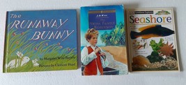 Vintage 3 Kids Children&#39;s Books: Runaway Bunny, Swiss Family Robinson, Seashore - £3.85 GBP