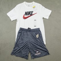 Nike T Shirt UCONN Shorts Mens Size Small White Logo Athletic NEW - £16.87 GBP