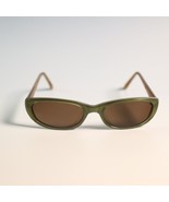 Dita Pearl Sunglasses cat eye oval frames olive brown N1 - $248.01