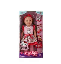 My Life As Hello Kitty Baker 18” Doll Brunette &amp; Brown Eyes Ship Fast ! - £55.95 GBP