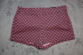 Express Shorts Womens 4 Pink Lightweight Casual Printed High Rise Short Mini - £17.12 GBP