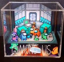 Among Us - 3D Cube Handmade Diorama - VideoGames - Shadowbox - $69.19