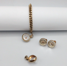 Vintage Mustard Seed Jewelry Lot - Necklace Pendant, Bracelet &amp; Coro Earrings - £33.07 GBP