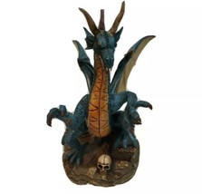 UG Handcrafted Collectible Dragon with skulls and treasure chest PY-773 - £39.65 GBP
