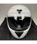 Pilot ST-17 Motorcycle Helmet Full Face Sun Visor White Size Large - $711.34 MXN