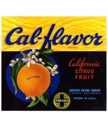 CAL-FLAVOR~ORIGINAL 1940s LINDSAY CALIFORNIA AUTHENTIC ORANGE FRUIT CRAT... - $17.08 CAD