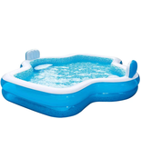 Elegant Family Pool 10 Feet Long 2 Inflatable Seats with Backrests. New ... - £61.15 GBP