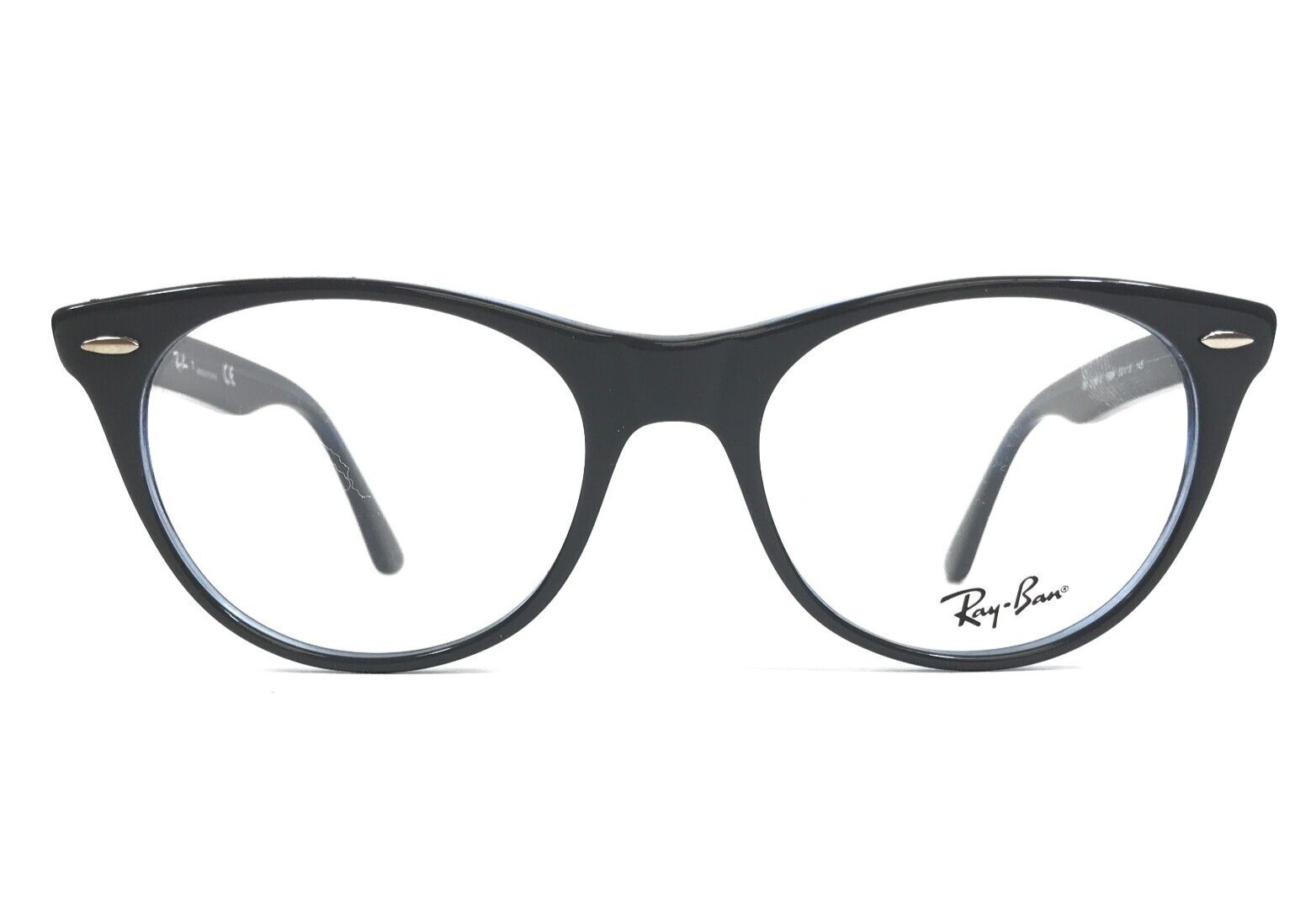 Ray-Ban Brille Rahmen RB2185-V 5988 Grau Transp Blau Wayfarer II 52-18-145 - $89.09