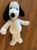 Vtg United Feature Syndicate 18&quot; Snoopy Plush w Black Collar, Korea, GUC - $29.65