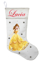 Belle Christmas Stocking - Personalized and Hand Made Belle Christmas St... - £25.95 GBP