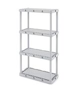 Gracious Living Knect-A-Shelf Fixed Height 4- Shelf Storage System Unit ... - $784.51 MXN