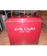 Vintage 1950s Red Cola Cooler by Poloron Products - Fiberglass Insulated - $729.58 MXN