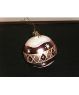 Christborn Germany Round Ornament Hand Painted Blown Glass (NWOT) - £7.70 GBP