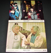 2 1974  Paul Mazursky Movie HARRY &amp; TONTO Lobby Cards Art Carney Ellen B... - $17.95
