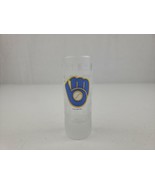 RETRO 2007 Milwaukee Brewers Frosted MLB Logo Shot Glass Double Shot Siz... - £7.85 GBP