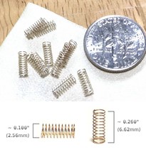 12 Newly Made HO Scale Slot Car TOMY Turbo Style Pick Up Shoe Springs .008&quot; BTO - £3.58 GBP